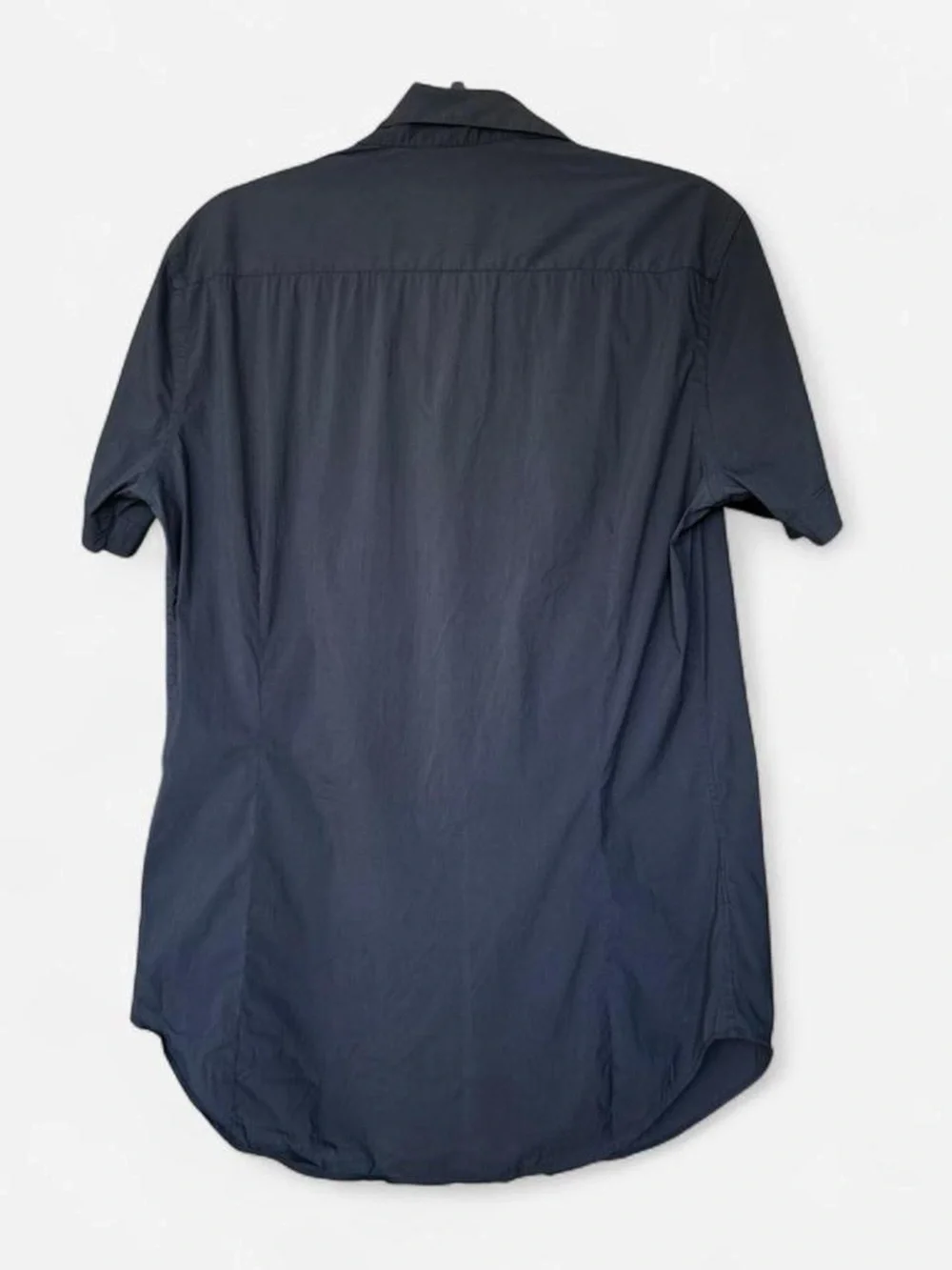 Giorgio Armani Made in Italy Navy Poplin Shirt - Men’s Size 39/15.5